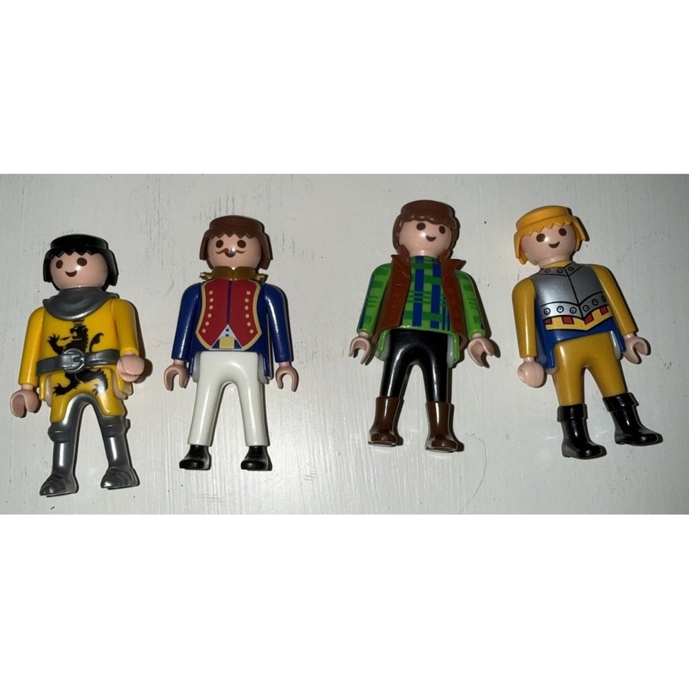 Vintage PLAYMOBIL Medieval/Royal Figure Lot of 4 In Medieval Royal Outdoorsman